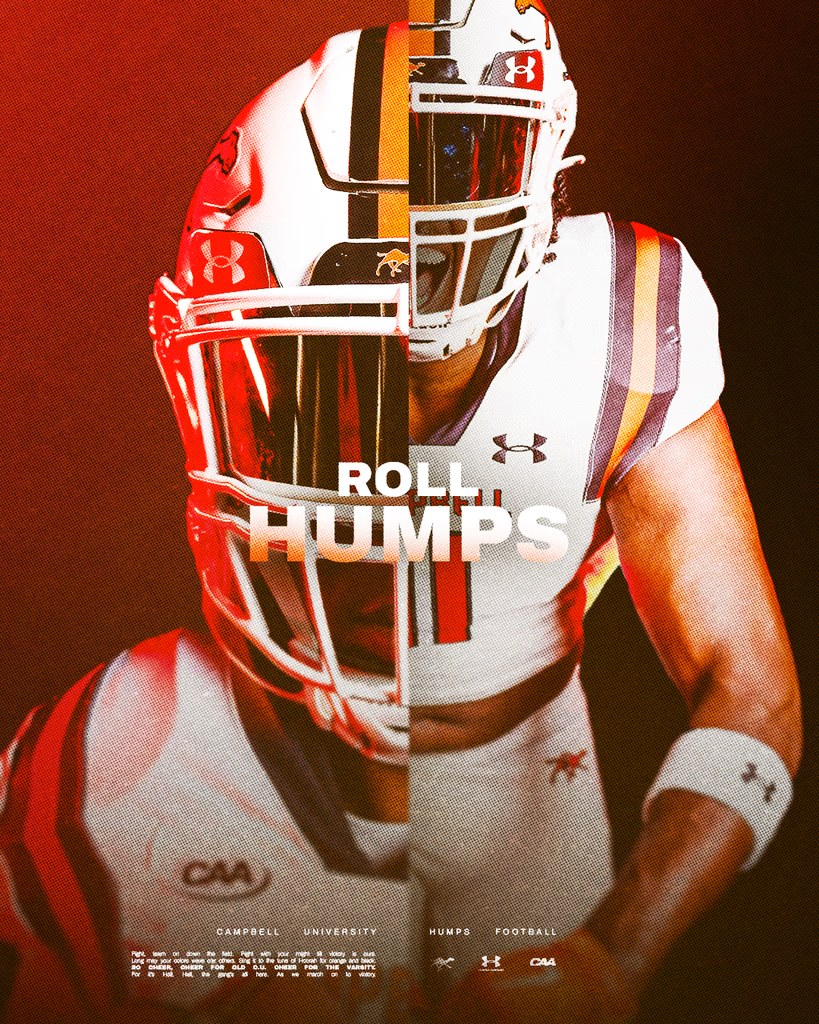 Roll Humps recruiting graphic for Campbell University Football
