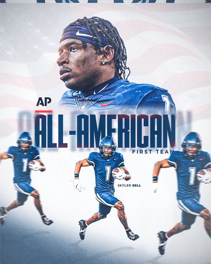 AP All-American First Team graphic for UConn's Skyler Bell